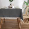 Moderne Uni Rechteckig Rund Tischdecke Mit Spitze Wasserdichte Tischdecke Abdeckung Party Heim Tischdekoration