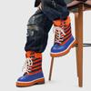 39-45 Stivali da Uomo di Alta Qualità Stivali con Plateau alla Moda Tendenza Scarpe da Uomo High Top Versatili Scarpe da Uomo con Suola Spessa Stile Tooling Botas