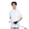 BRIDGESTONE Golf AGM03A Men's Short Sleeve Golf Shirt, White