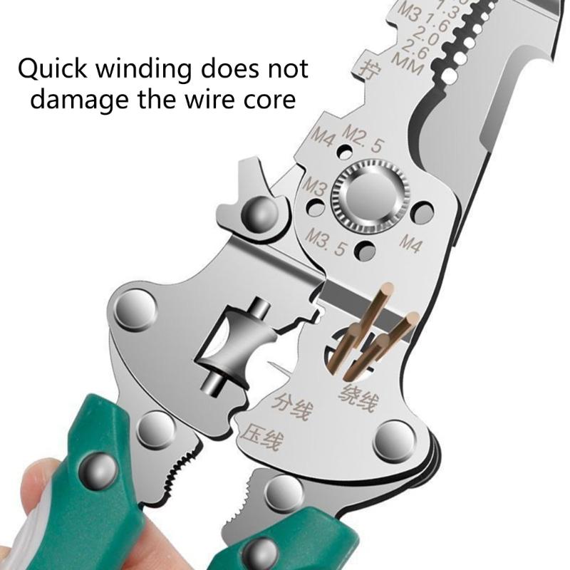 Professional Foldable Multifunction Wire Stripper Featuring Comfortable Grip Suitable For Electricians & DIY Enthusiasts