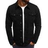 Men Streetwear Fashion Slim Denim Jacket High Quality Male Simple Solid Casual Jacket Coat
