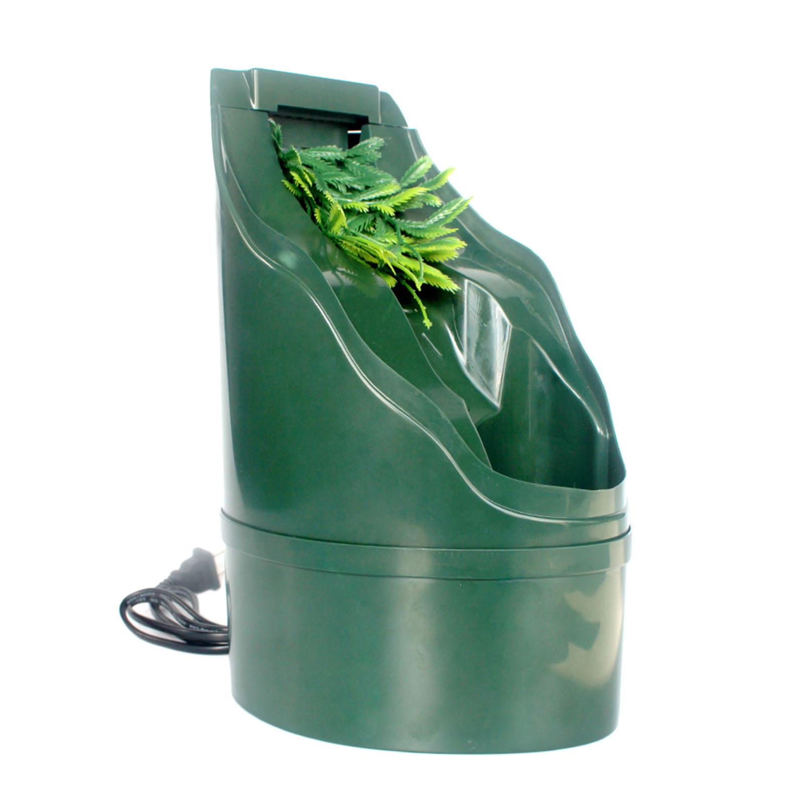 

Reptile Chameleon Drinking Fountain Water Dripper Chameleon Habitat Terrarium Water Fountain Suitable for Snake Gecko UK Plug 220V зелёный