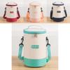 Insulated Bag Cylindrical Shoulder Strap For Work Portable Crossbody Bento Gift