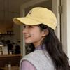 Korean Style Flower Baseball Cap Solid Color Sunshade Casquette Embroidered Peaked Hat  Sports