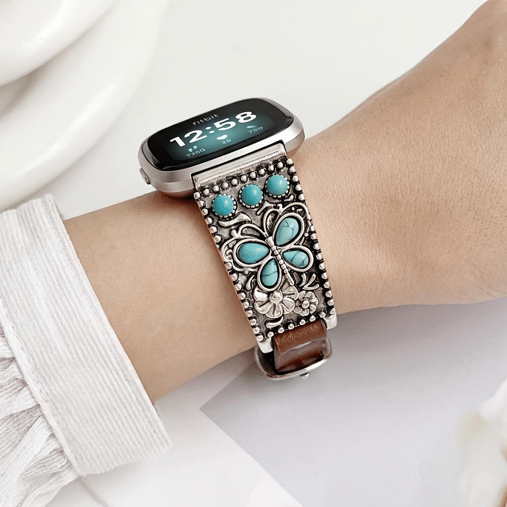 Turquoise Smartwatch Strap for Apple & Samsung Huawei 20mm Non-Bite V3