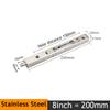 KAK Stainless Steel Hidden Door Bolt Security Guard Door Latch 4/6/8/10 inch Sliding Door Lock Bathroom Bolt Dust Proof Hardware