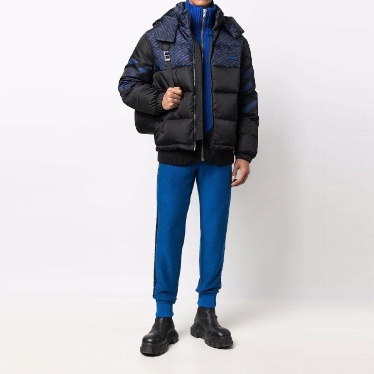 VERSACE FW21 Knitted Sweatpants Men's Blue 1003616-1A02223-1U820