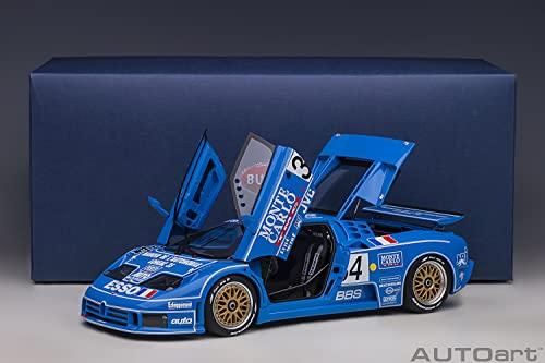 AUTOart 1/18 Scale Bugatti EB110 SS 1994 #34 Le Mans 24 Hours Race Finished Model 89417