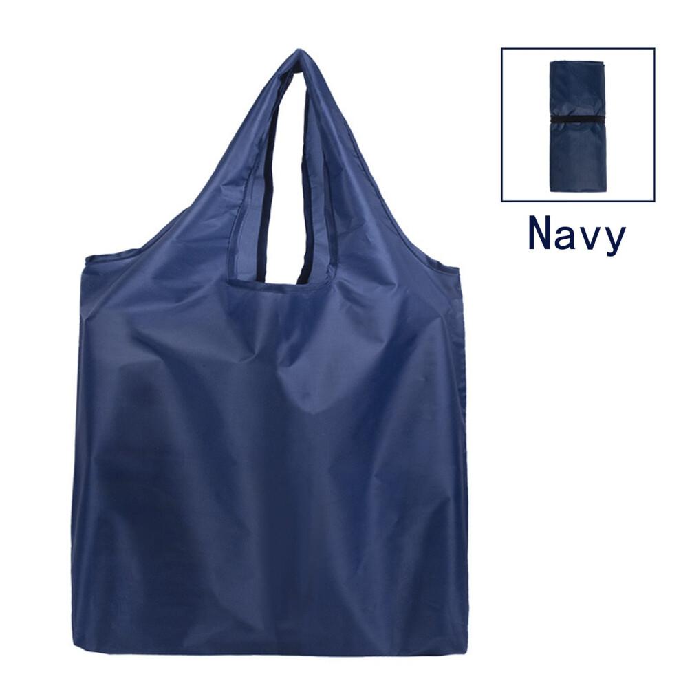Reusable Grocery Bags,Heavy Duty Foldable Shopping Tote Bag,Portable And Folding Shopping Bag,Navy