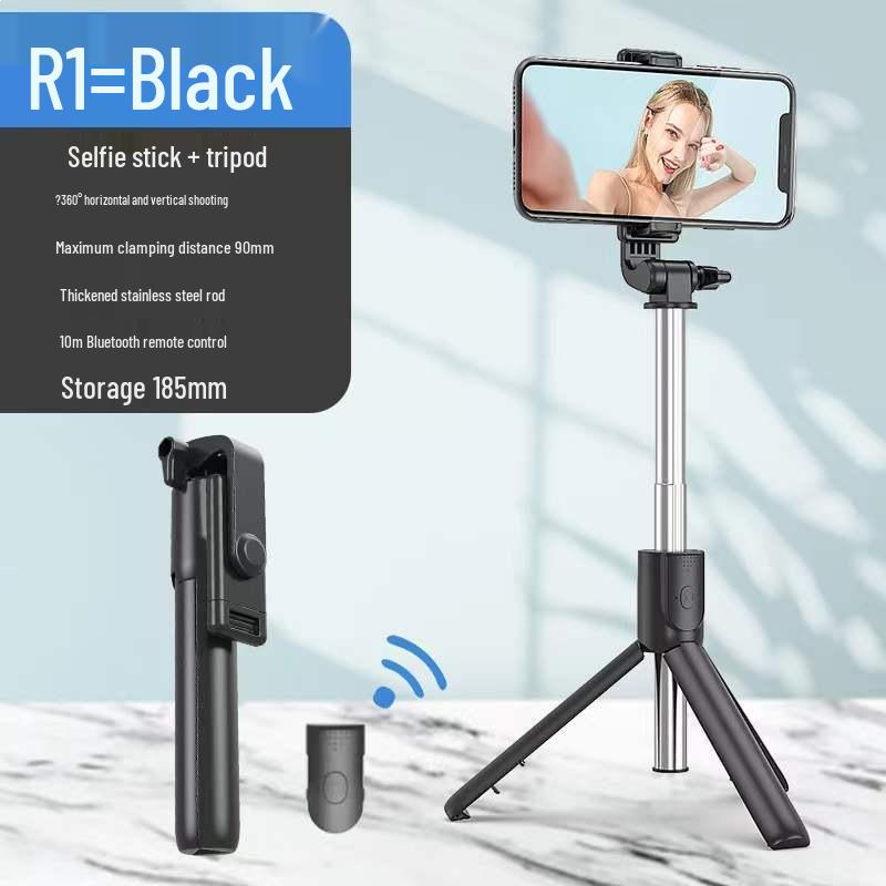 2024 Anti-Shake 360° Rotating Selfie Stick Tripod & Stabilizer