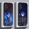G-Genshin Impact F-Flins For Samsung S 25,24,23,22,30,21,10,9,Ultra,Plus,Lite,FE,4,5G Phone Case Black Soft Case