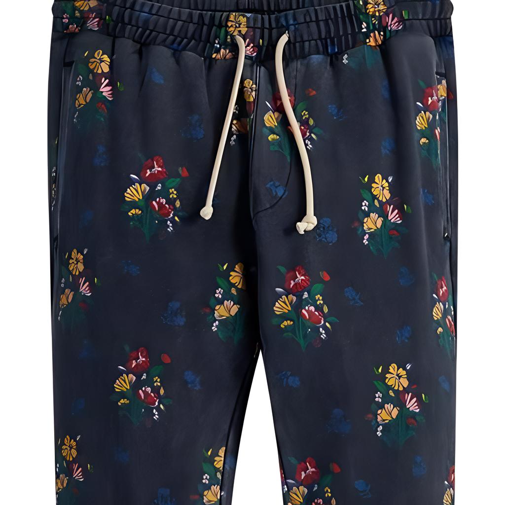 Kith Begonia Floral Williams I Sweatpant Nocturnal Unisex Bottoms Blue KHM060084-413