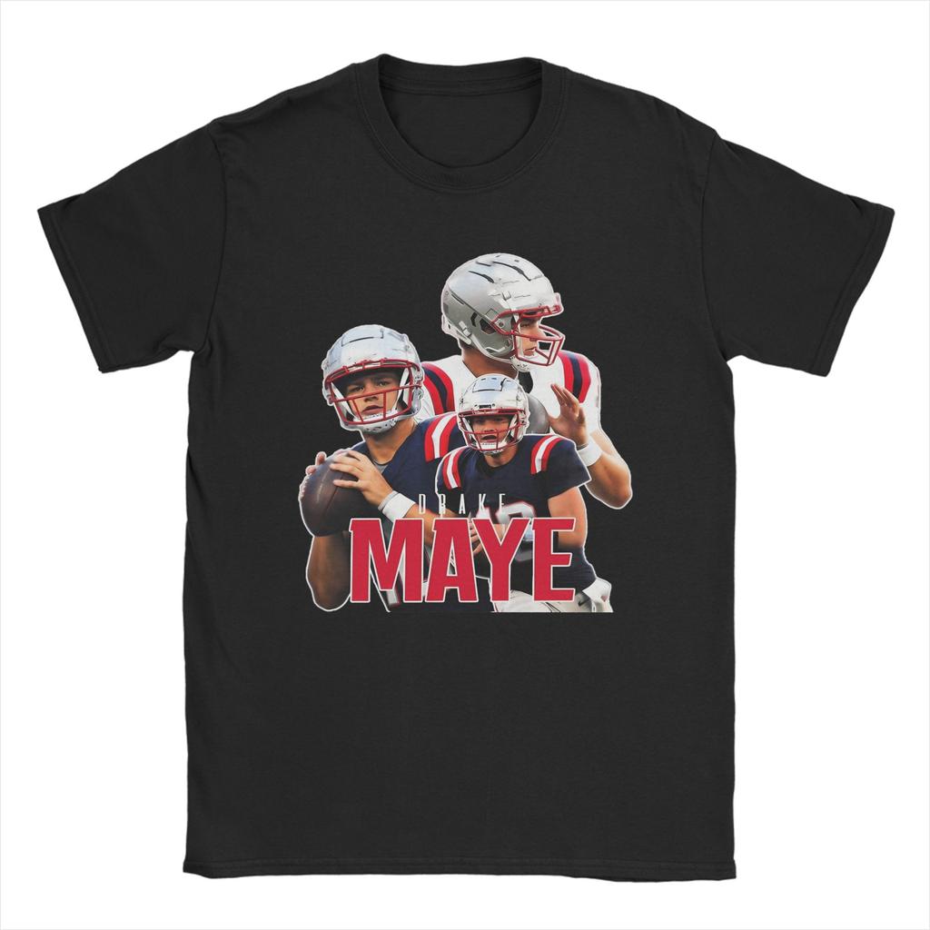 Vintage Drake Maye Football Maye Bootleg T Shirt Summer Hippie T Shirts Unisex Cotton O Neck Plus Size Top Tees Street Style Tshirt