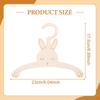 5 Pieces Wooden Hangers Clothes Hanger Children’s Cartoon Non Slip Infant Nursery Closet