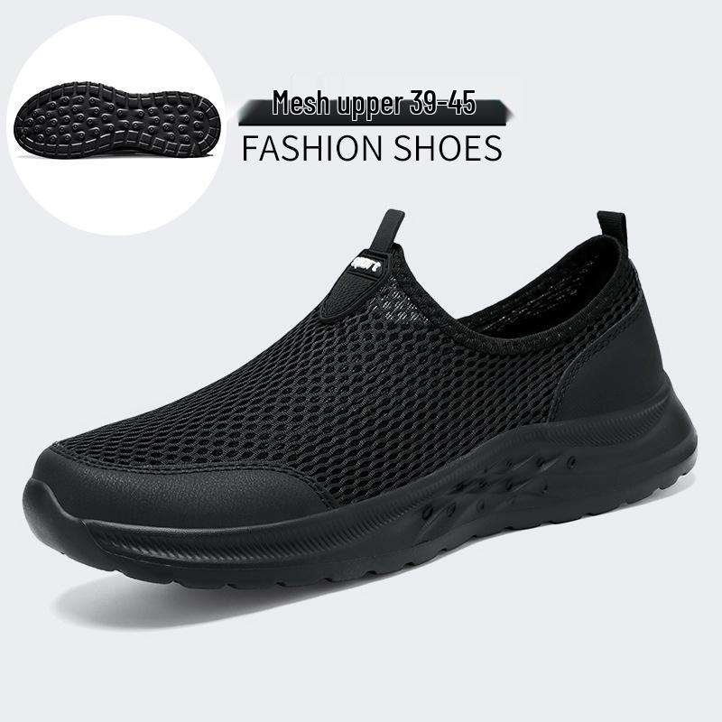 Men's Lightweight Breathable Mesh Slip-On Shoes - Wear-Resistant Summer Dad Shoes