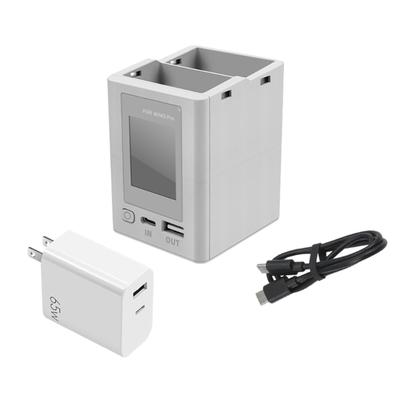 Battery Charger for Mini 3 Drones Accessories Charging Base 2 Batteries Rapid Charging Adapter with Digital Display