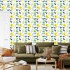 Yellow Flowers Wallpaper White and Light Gray for Living Room and Bedroom 50x1000