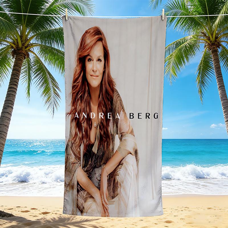 1Pc Andrea Berg'S Artistic Journey Beach Towel, Quick Dry, Multi-Use for Beach Pool Gym Yoga Home Travel, Christmas, Halloween, Xmas Gift S929597