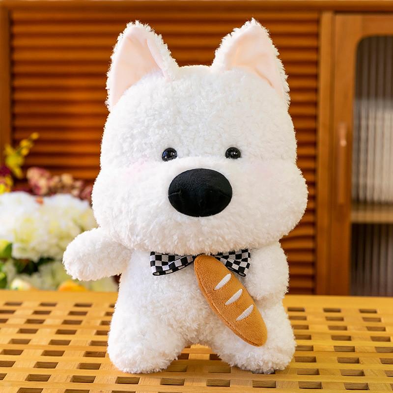 Highland Bowknot West White Terrier Plush Toy Cartoon Animal Child Scene Doll