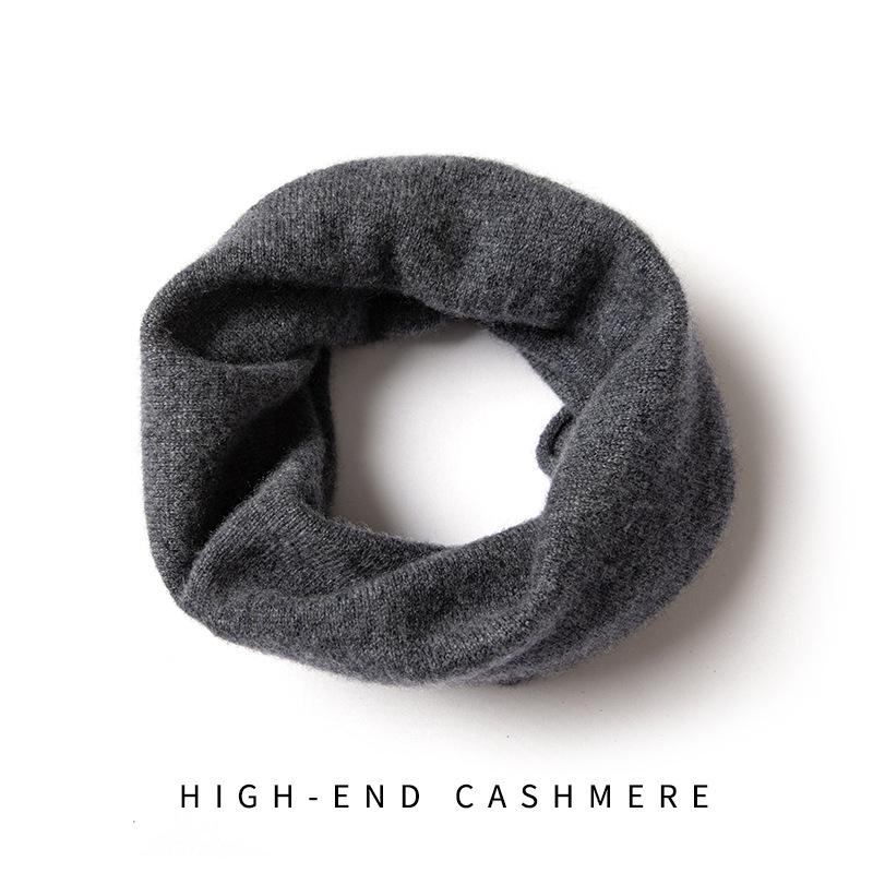 Men's Warm Cashmere Pullover Snood: Soft Knitted Dickey Scarf for Autumn and Winter Neck Protection