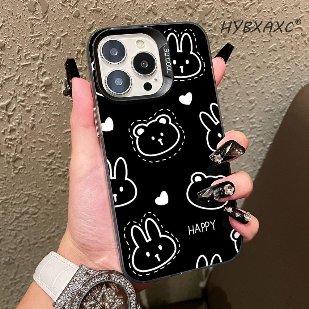 Cute and beautiful Phone Case Colored Silvery Metal IMD FOR IPhone 15 14 11 12 Pro 13 16 Pro MAX XR XS Matte Transparent Cover