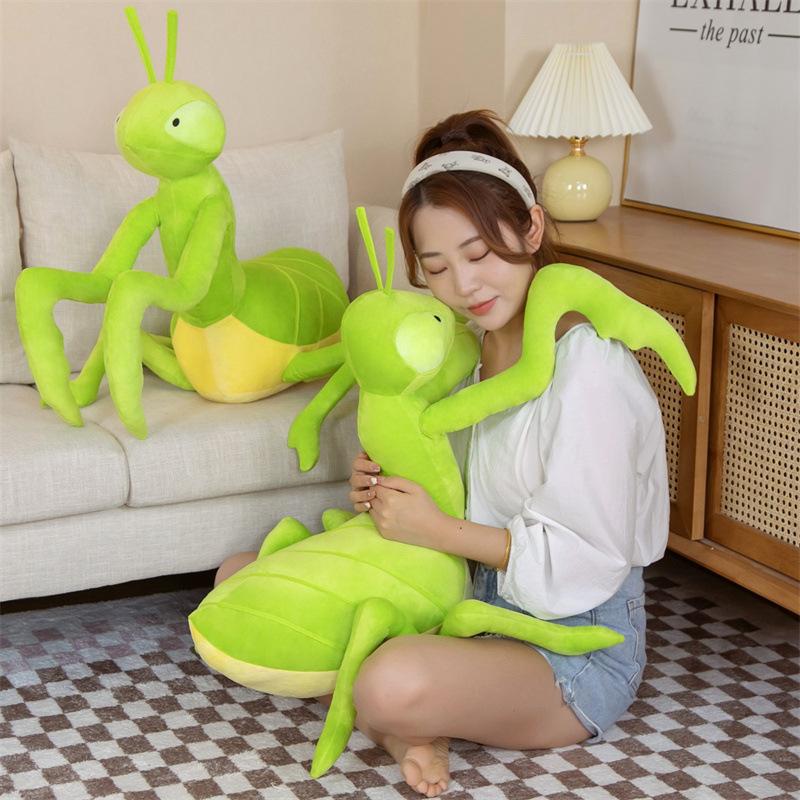 Simulation Animal Insect Mantis Plush Toy Doll Large Cute Creative Doll Grab Machine Doll Wholesale