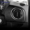 Für Fiat 500 2008-2023 Abarth 595 695 2012-2021 2022 2023 Echter Hart-Kohlefaser-Aufkleber Rechtslenker Auto Fahrerseite Lüftungsdüsen-Panel