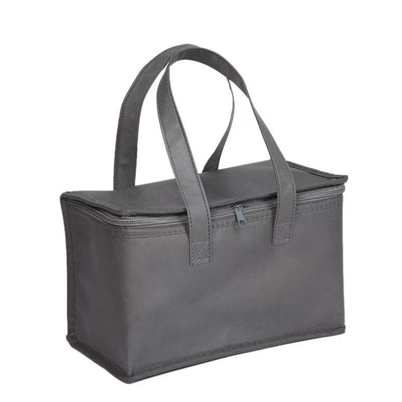 

Портативная изотермическая сумка для пикника - Складной ланч-бокс для напитков и закусок для улицы 21x14x17 cm серый