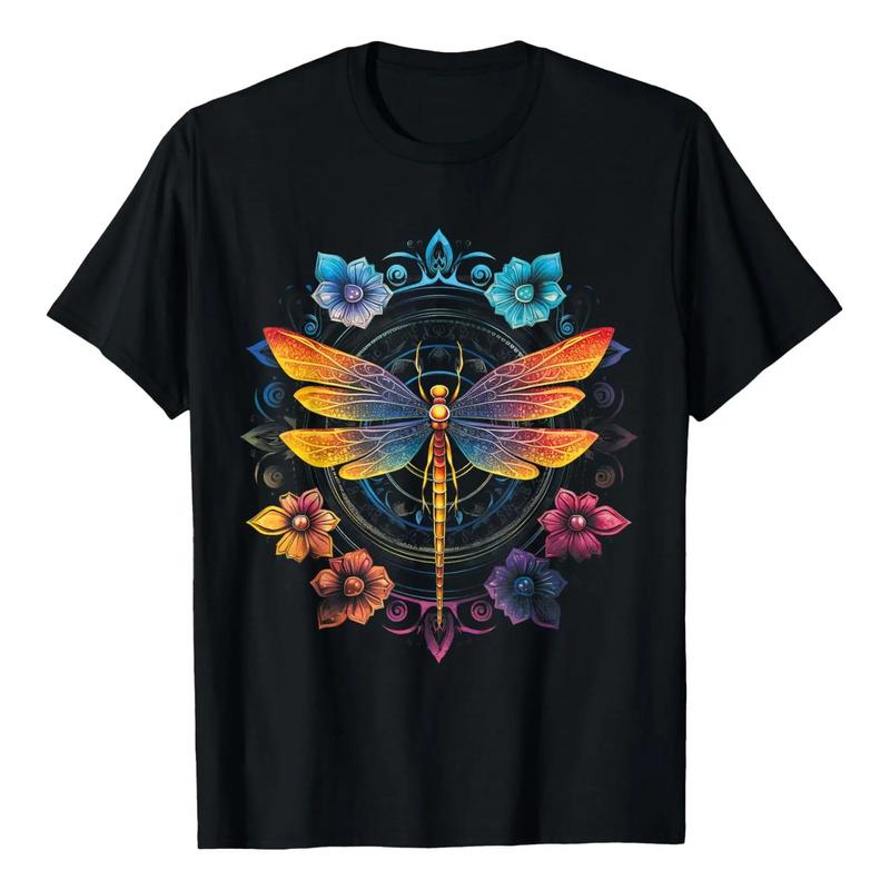 Camiseta Mandala Chakra Dragonfly S разноцветный