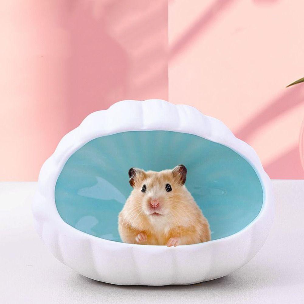 

Cooling Hamster Nest Cute Pet Hiding House Pet Shelter for Hedgehogs Golden Bear S рожевий