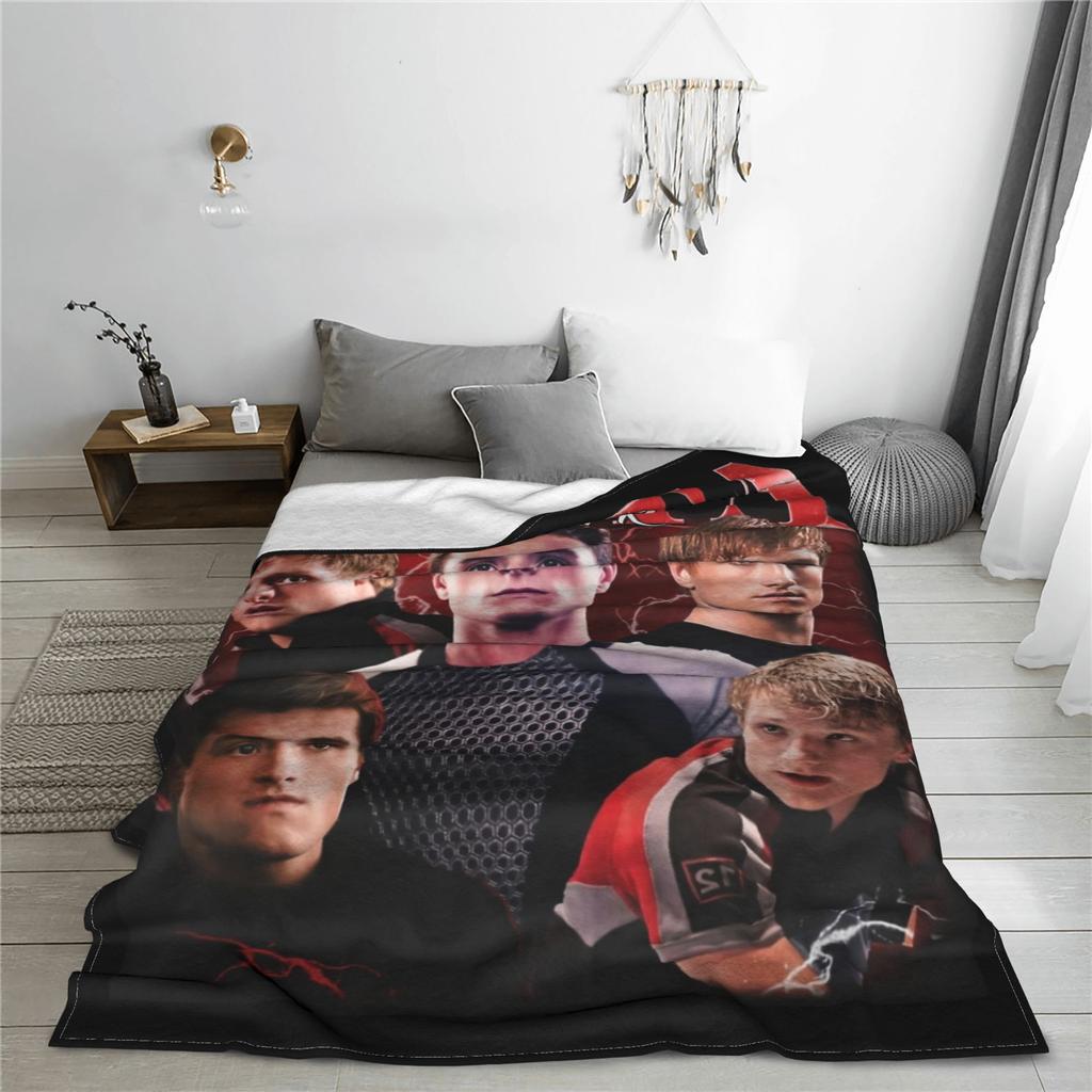 Peeta Mellark Josh Hutcherson Hunger Games Blankets Fleece Winter  Soft Throw Blankets for Bedding Outdoor Bedspreads
