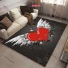 17 Stylów Artystyczny Dywan z Nadrukiem o Tematyce Miłości Salon Sypialnia Sofa Biuro Mata Dekoracyjna na Dużą Powierzchnię Dywaniki do Zabawy dla Dzieci Ciepły Prezent