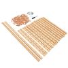 Spool Cone Wood Rack Multi Functional Space Saving Wooden Thread Rack for Sewing Braid Storage 120 Spools