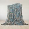 Blossom Branches Flannel Blanket Warm Soft Halloween Christmas Couch Warm Cozy Decorative Decor Gift for All Season