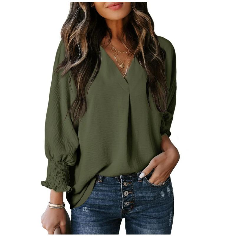 Herbst/Winter Damen Casual Langarm Lockeres Hemd Top Hoodie T-Shirt
