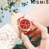 Relógio Feminino Moda Relógio de Quartzo Coração de Pêssego para Mulheres Pulseira de Couro Fosco Relógio de Pulso Feminino Relógio Casual de Vestir Presente para Ela