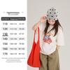YOJIA Girls' Pure Cotton Short-Sleeve T-Shirt, New Korean Style, Lightweight Spring/Summer 2026 Top