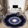 1 st Kosmisk sfärmatta för kontor, Halkfri, Rund matta, Mjuk & Bekväm, Matta för kontor, Lätt rund golvmatta