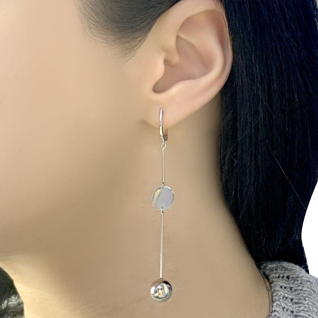 Silver Earrings Without Stones (2006138)