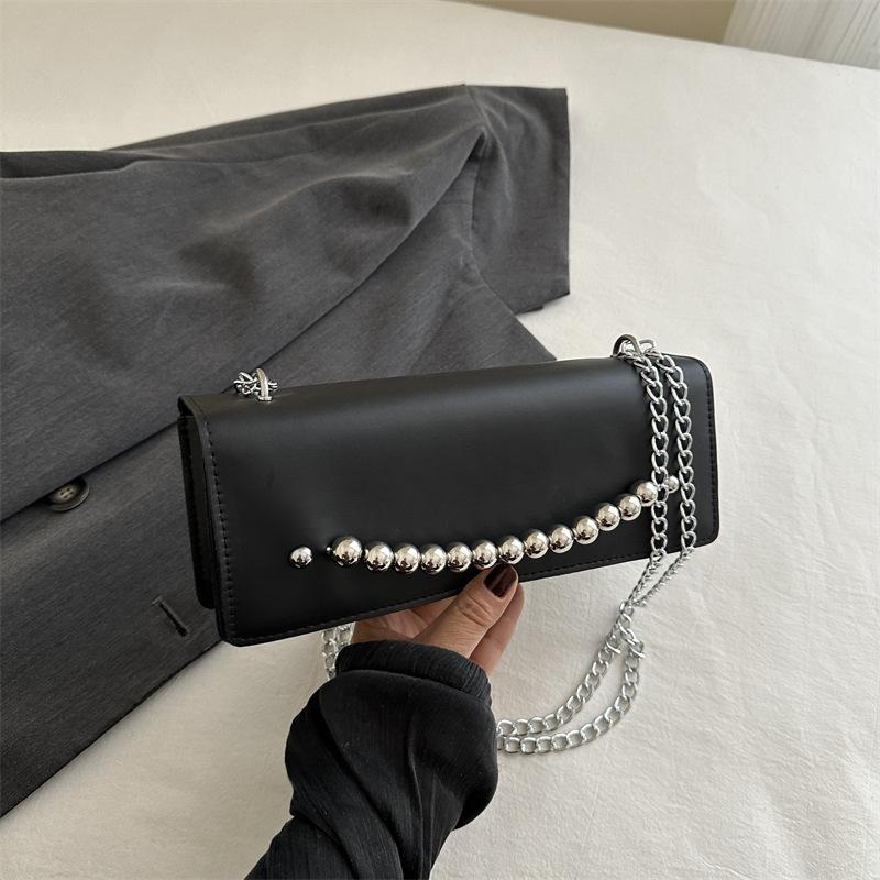 Beautiful Trendy Personality and Fashionable Summer New Style Simple Casual Hand-held Crossbody Single-shoulder Square Bag