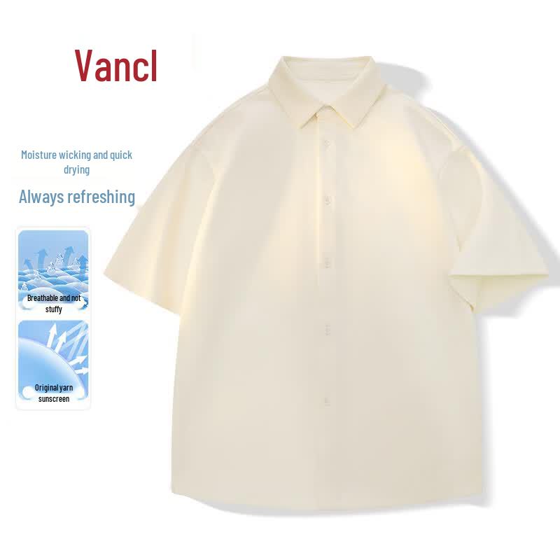 

VANCL Men s Quick-Dry Sun Protection Short Sleeve Casual Shirt XL