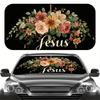 1Pcs Dragonfly Floral Pattern Windshield Sunshade UV Rays Heat Blocker Keeps Vehicle Cool Unique Design Fit Sedans SUVs Trucks