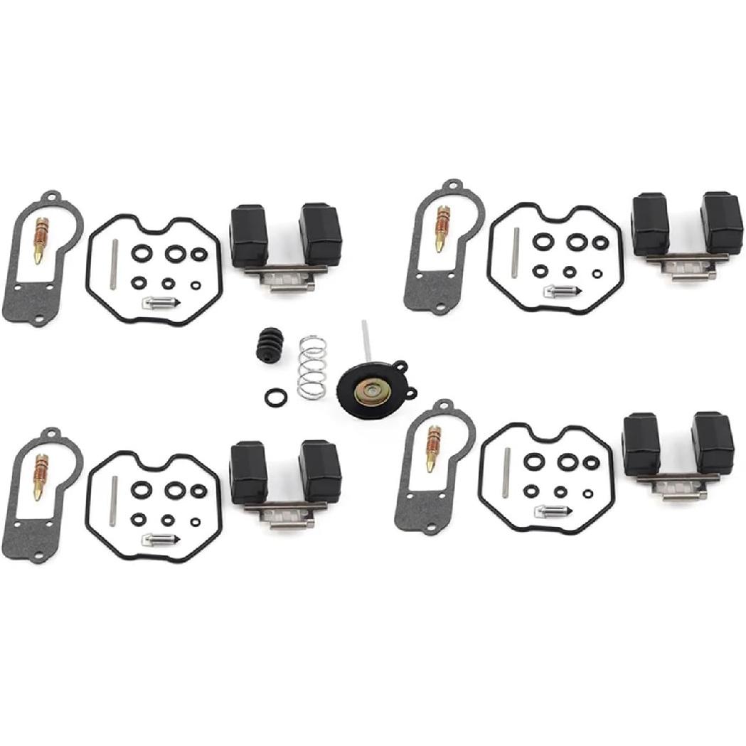 

4 Sets Motorcycle Carburetors Carburetors Repair Rebuild Kits and Floats Compatible CB750K 750 K7 1977 Model Universal