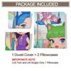 Kawaii Anime Girls Cozy Home Day Duvet Cover Set 3D Digital Print Bedding Set Cute Bedroom Decor for Teen Girl