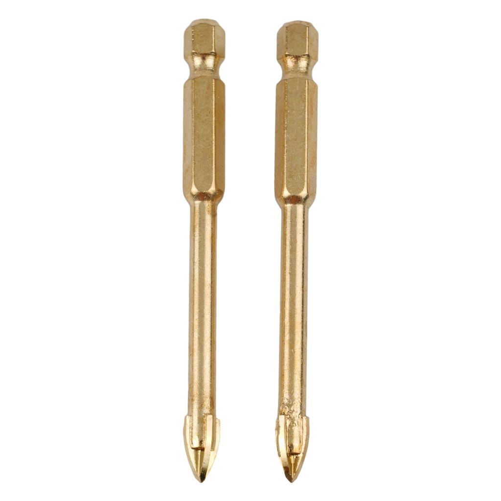 10x 6mm Drill Bits Spear Head Hex Shank For Ceramic Tile Marble Glass