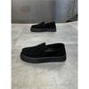 Men's Shoes, Spring and Autumn New Matte Leather One-pedal Versatile Thick-soled Men's Doudou Shoes Bc