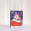 20pcs Cartoon Christmas Series Kraft Paper Handbag Party Gift Packaging Bags Shopping Mall Clothing Candy Shopping Portable Paper Bag