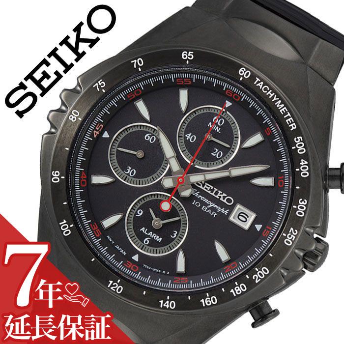Orologio da polso Seiko SELECTION da uomo nero SNAF87PC prodotto originale impermeabile cronografo piccoli secondi calendario data limitato tachimetro