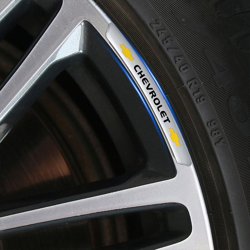 4Pcs Auto Wheel Hub Badge Tire Rim 3D Stickers Car Accessories For Chevrolet Colorado Cruze Captiva Malibu Trax Aveo Camaro Sonic Tahoe Impala Equinox