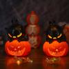Spooky Eyeball Pumpkin Candle Holder Black Cat LED Pumpkin Light  Yard Decor